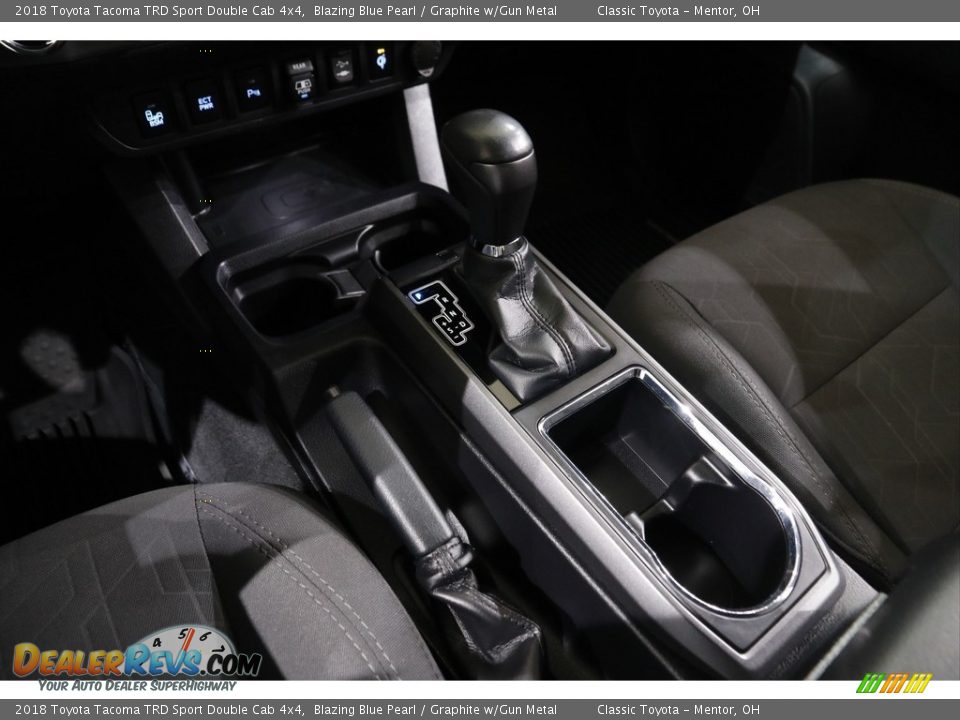 2018 Toyota Tacoma TRD Sport Double Cab 4x4 Blazing Blue Pearl / Graphite w/Gun Metal Photo #13