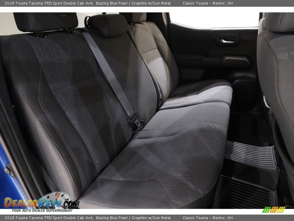 2018 Toyota Tacoma TRD Sport Double Cab 4x4 Blazing Blue Pearl / Graphite w/Gun Metal Photo #15