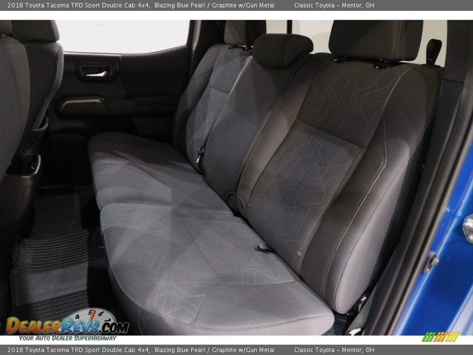 2018 Toyota Tacoma TRD Sport Double Cab 4x4 Blazing Blue Pearl / Graphite w/Gun Metal Photo #16