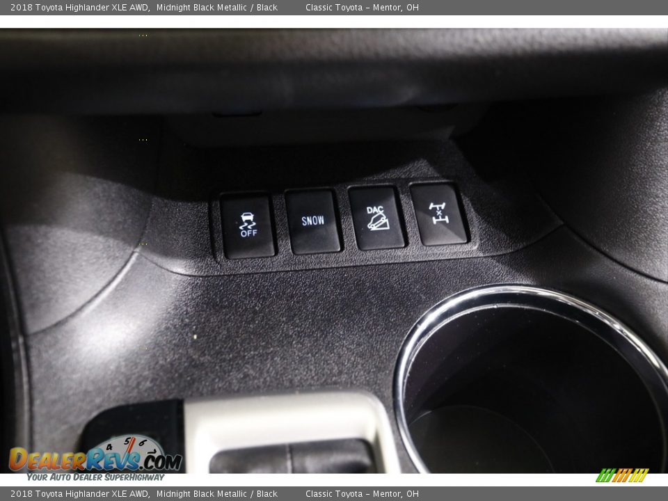 2018 Toyota Highlander XLE AWD Midnight Black Metallic / Black Photo #13