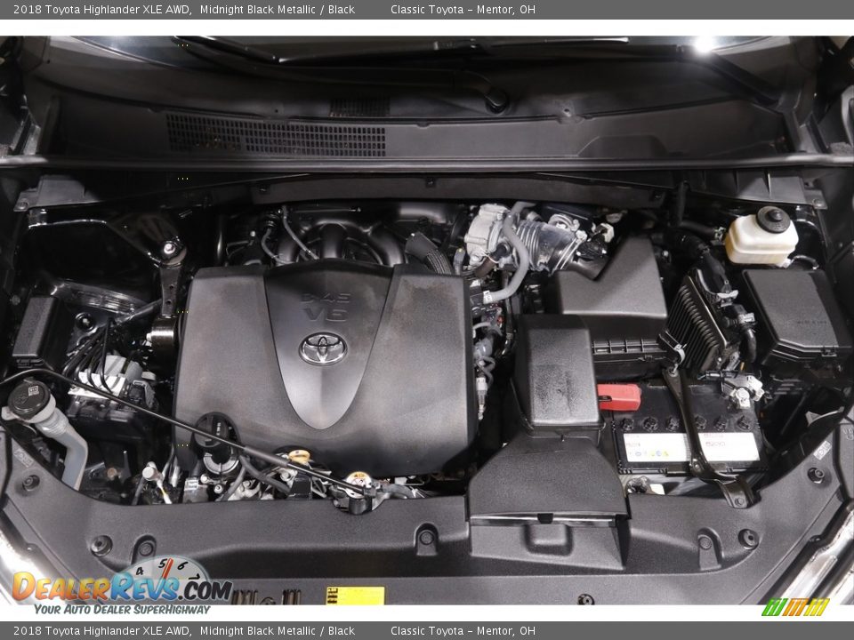 2018 Toyota Highlander XLE AWD Midnight Black Metallic / Black Photo #19