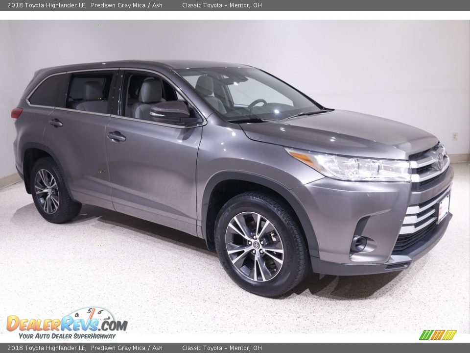 2018 Toyota Highlander LE Predawn Gray Mica / Ash Photo #1