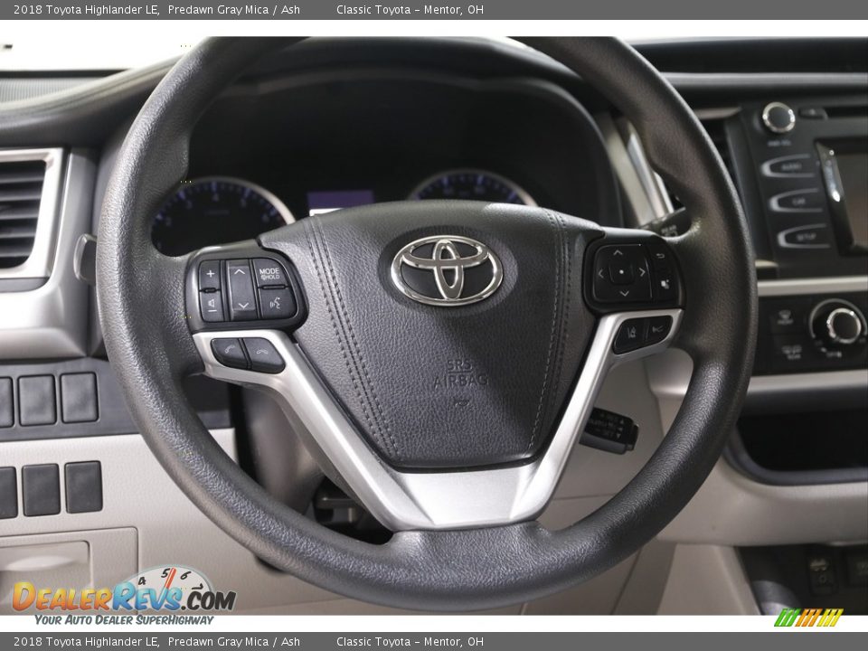 2018 Toyota Highlander LE Predawn Gray Mica / Ash Photo #7