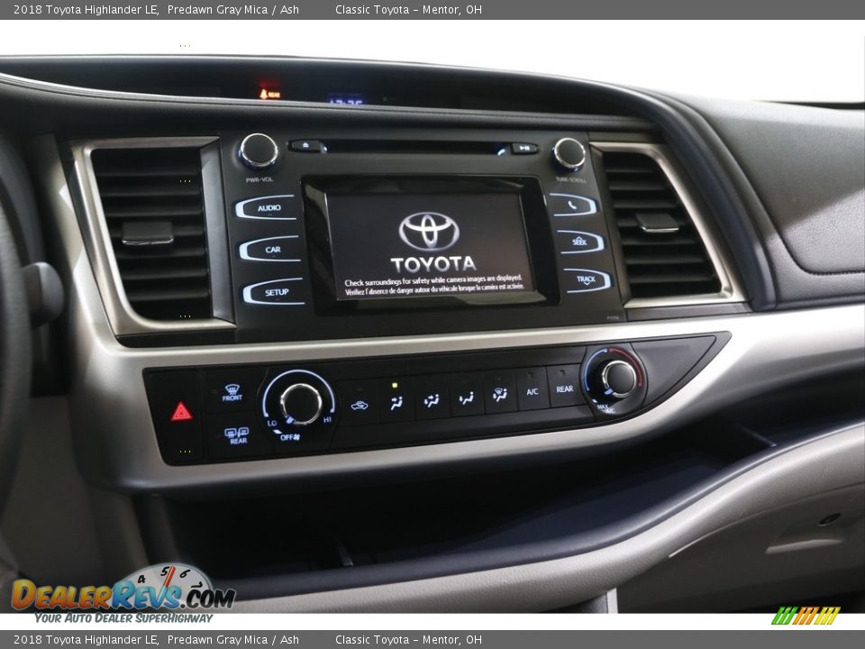 2018 Toyota Highlander LE Predawn Gray Mica / Ash Photo #9