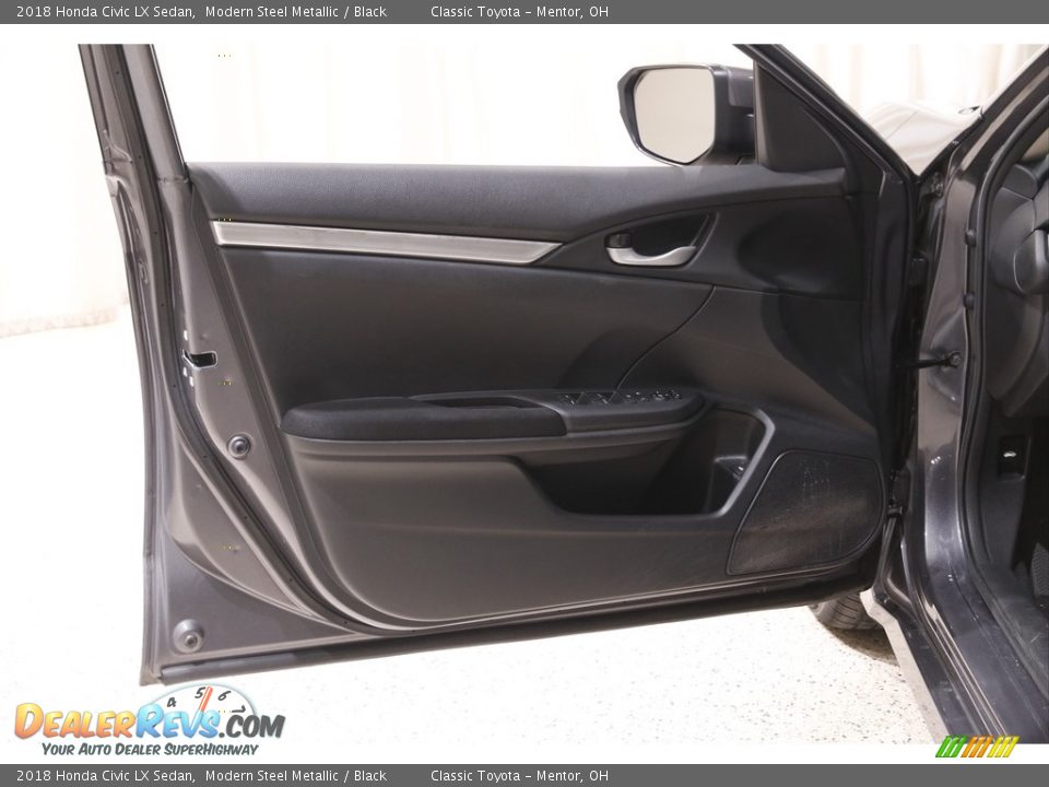 2018 Honda Civic LX Sedan Modern Steel Metallic / Black Photo #4