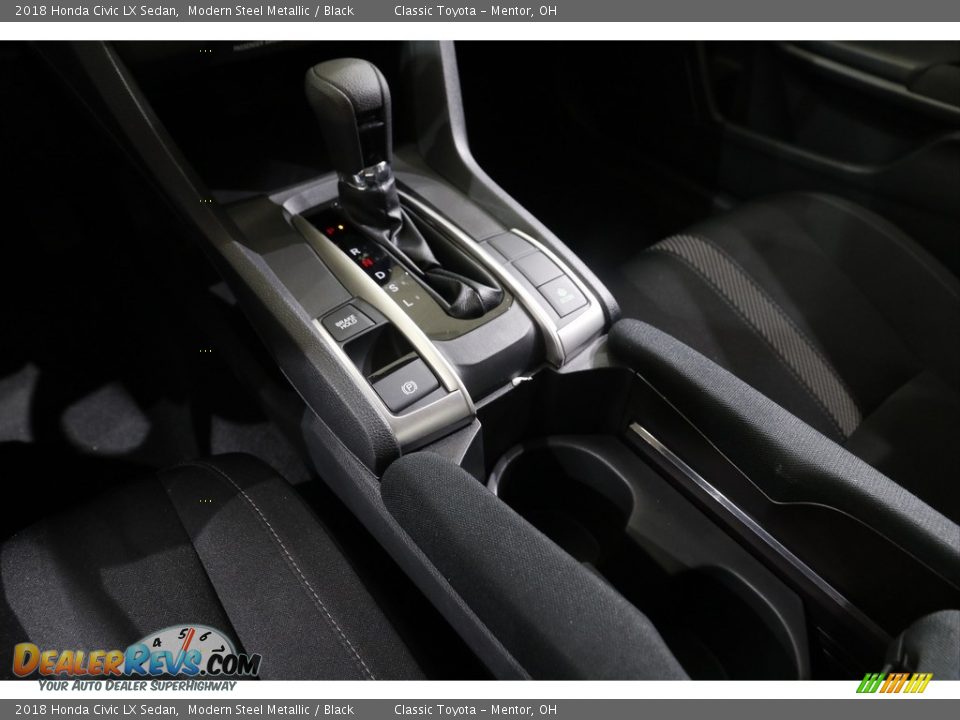 2018 Honda Civic LX Sedan Modern Steel Metallic / Black Photo #12