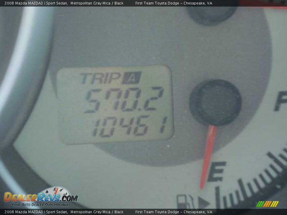 2008 Mazda MAZDA3 i Sport Sedan Metropolitan Gray Mica / Black Photo #15