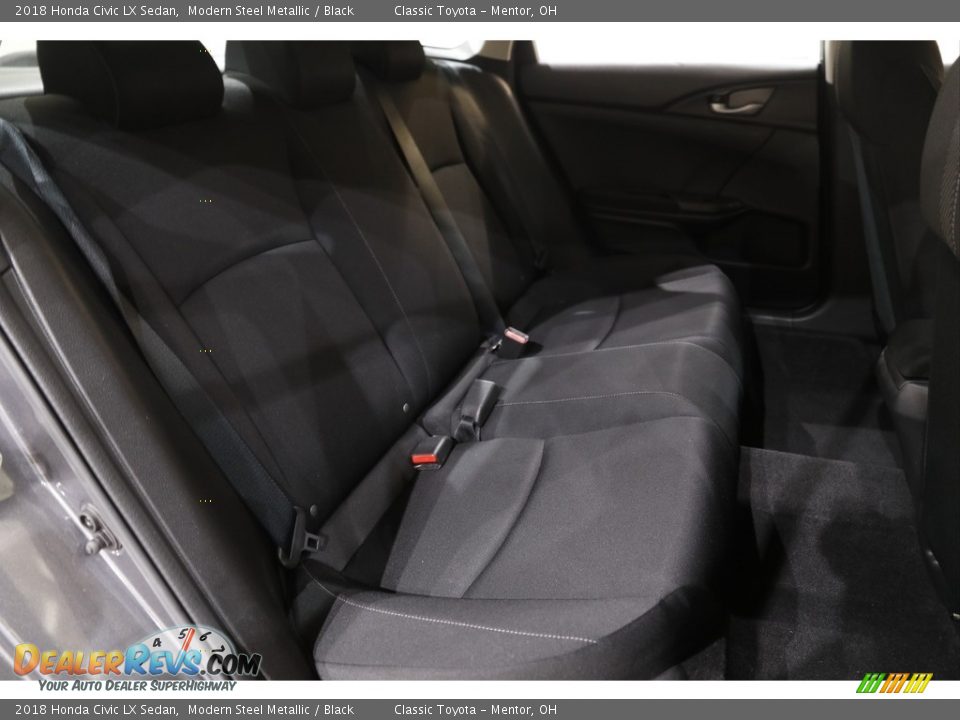 2018 Honda Civic LX Sedan Modern Steel Metallic / Black Photo #15