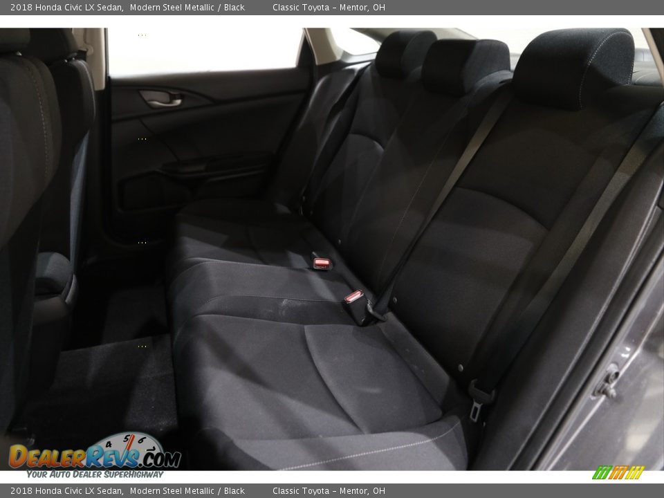 2018 Honda Civic LX Sedan Modern Steel Metallic / Black Photo #16