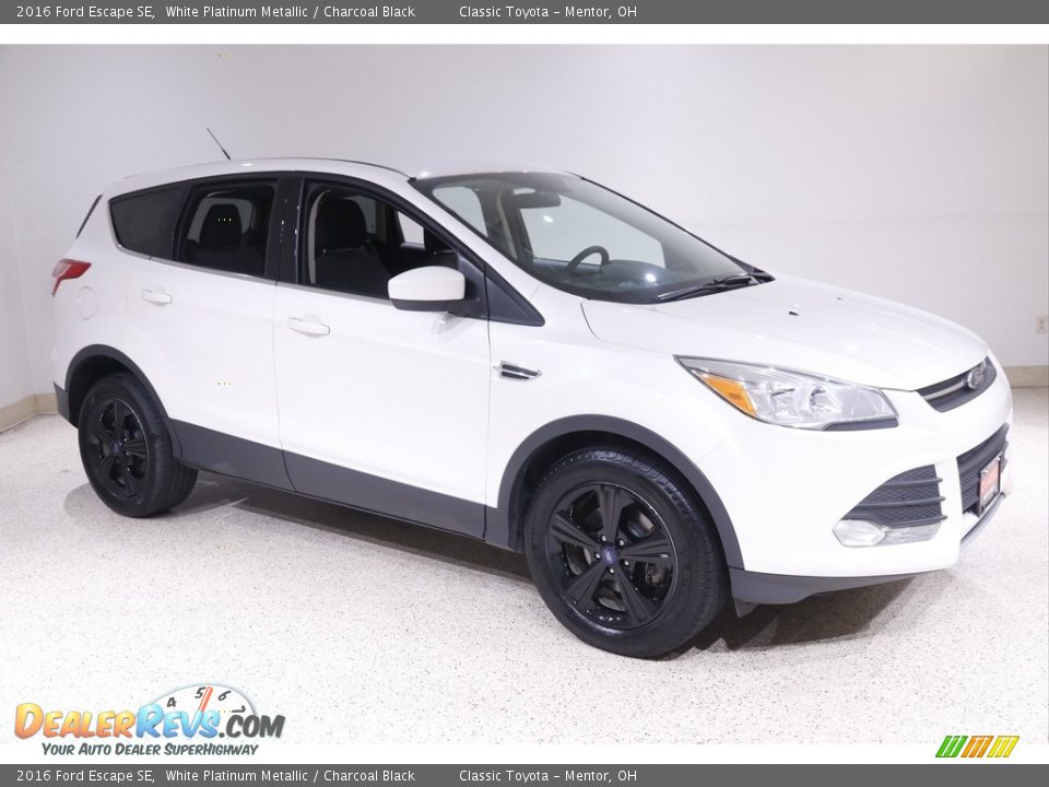 2016 Ford Escape SE White Platinum Metallic / Charcoal Black Photo #1
