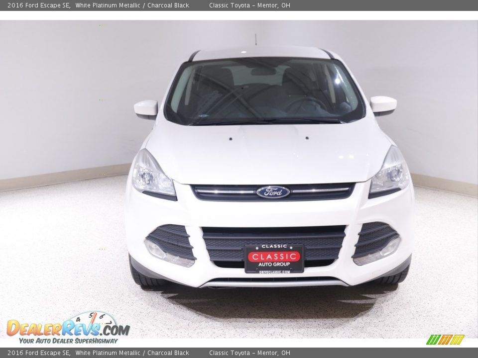 2016 Ford Escape SE White Platinum Metallic / Charcoal Black Photo #2