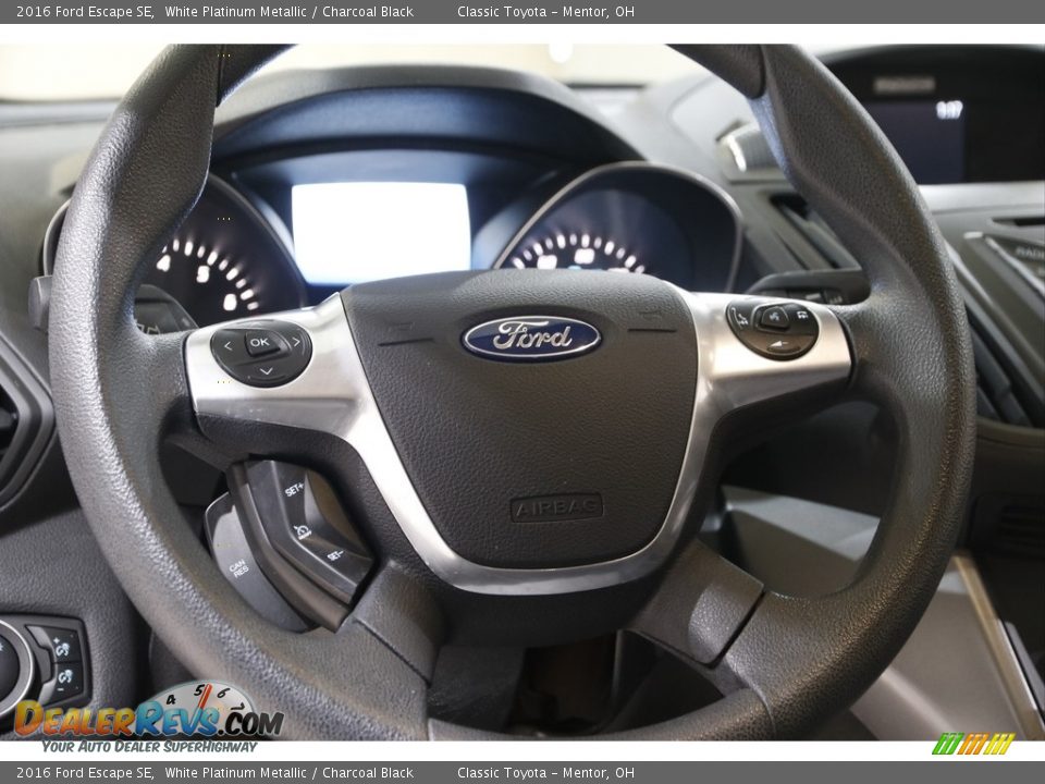 2016 Ford Escape SE White Platinum Metallic / Charcoal Black Photo #7