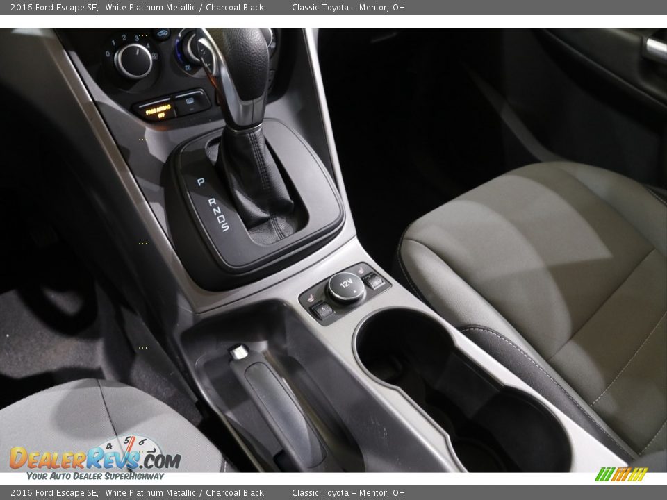 2016 Ford Escape SE White Platinum Metallic / Charcoal Black Photo #12