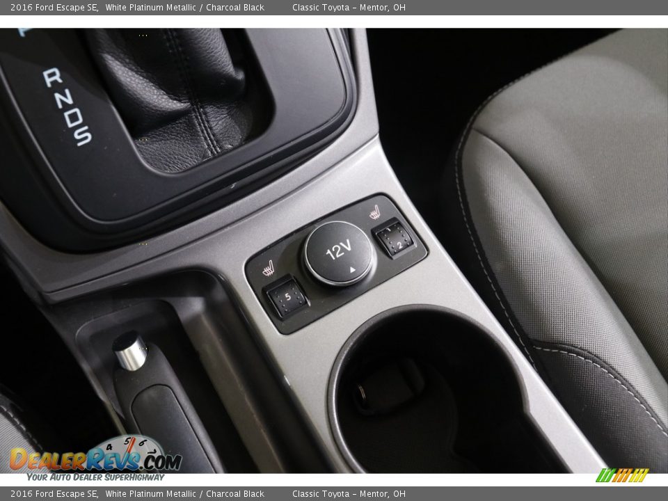 2016 Ford Escape SE White Platinum Metallic / Charcoal Black Photo #13
