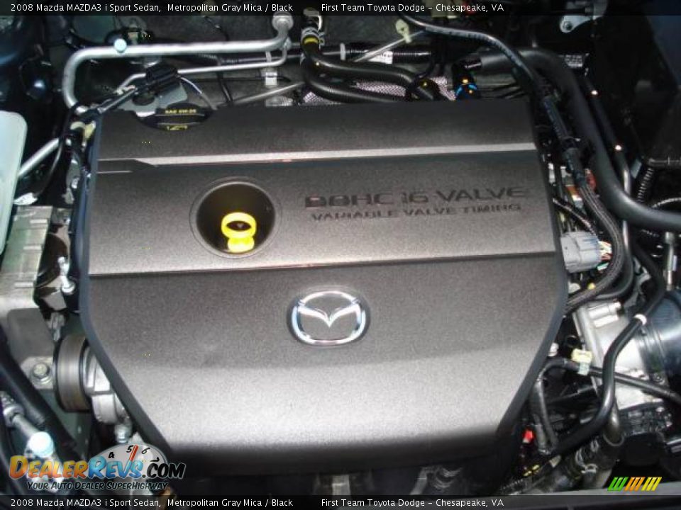 2008 Mazda MAZDA3 i Sport Sedan Metropolitan Gray Mica / Black Photo #17