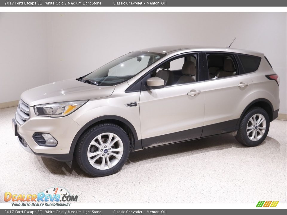 2017 Ford Escape SE White Gold / Medium Light Stone Photo #3