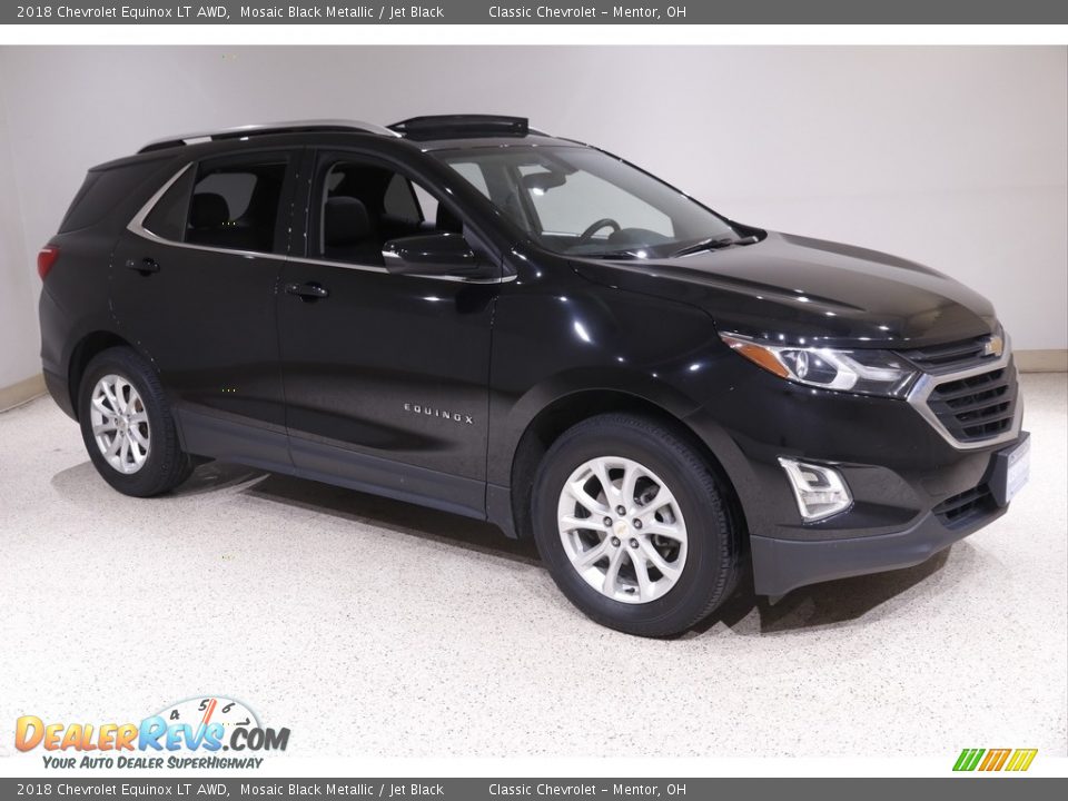 2018 Chevrolet Equinox LT AWD Mosaic Black Metallic / Jet Black Photo #1