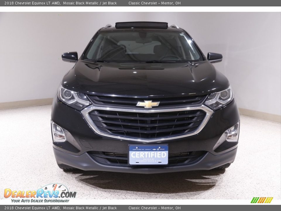 2018 Chevrolet Equinox LT AWD Mosaic Black Metallic / Jet Black Photo #2