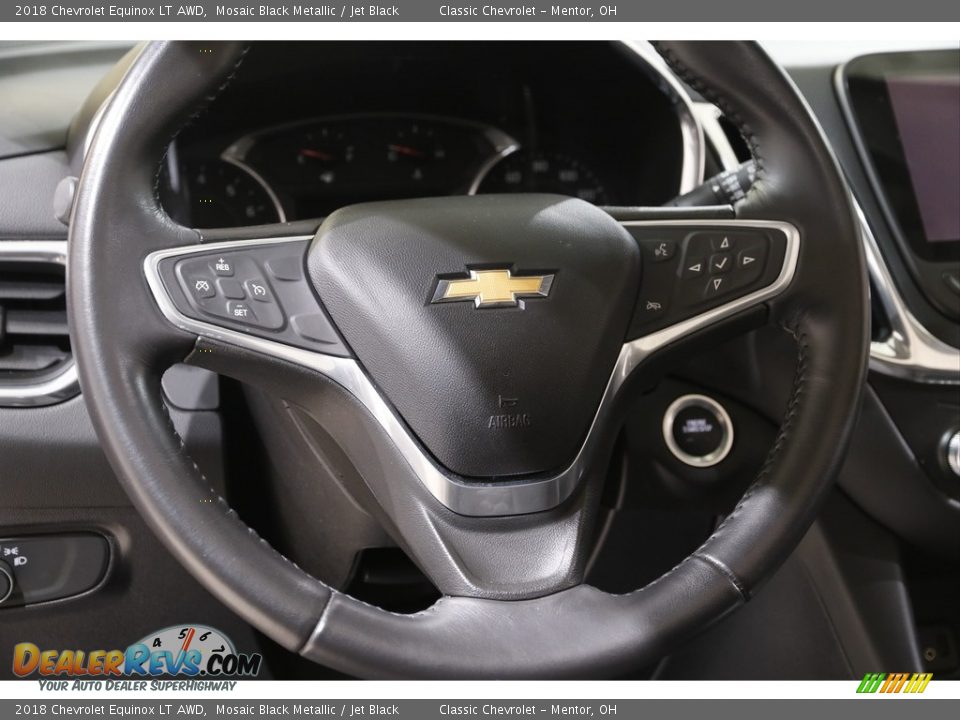 2018 Chevrolet Equinox LT AWD Mosaic Black Metallic / Jet Black Photo #7