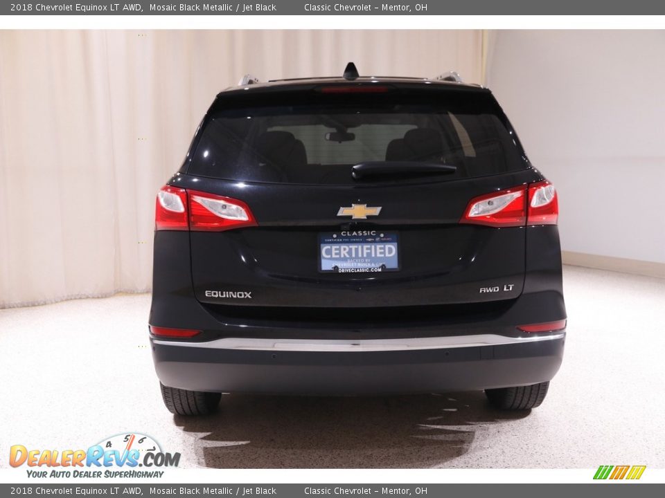 2018 Chevrolet Equinox LT AWD Mosaic Black Metallic / Jet Black Photo #16