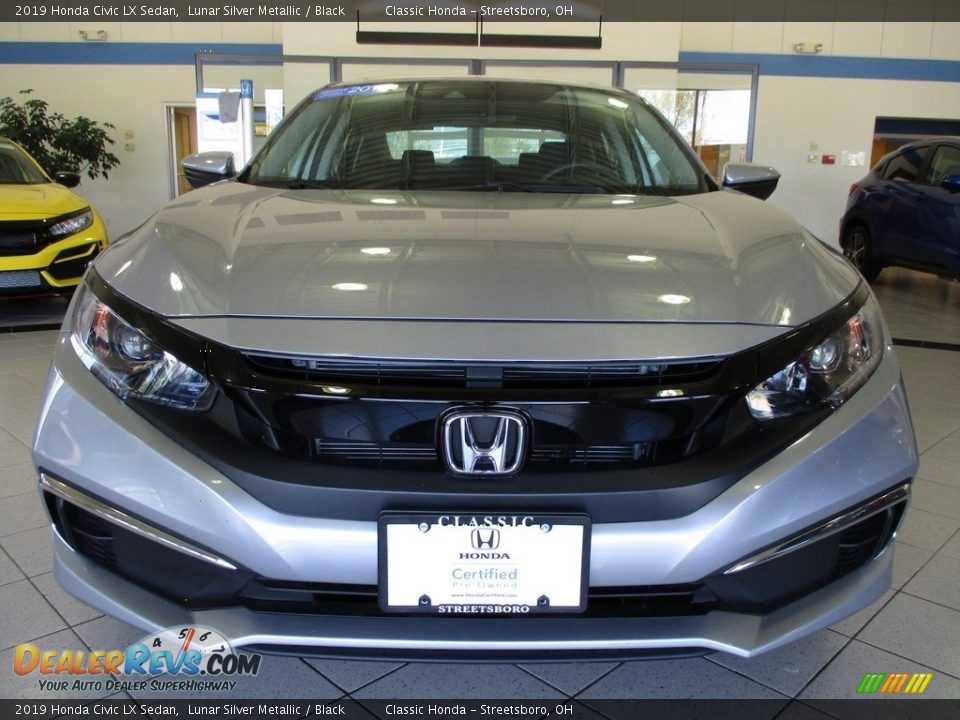 2019 Honda Civic LX Sedan Lunar Silver Metallic / Black Photo #2