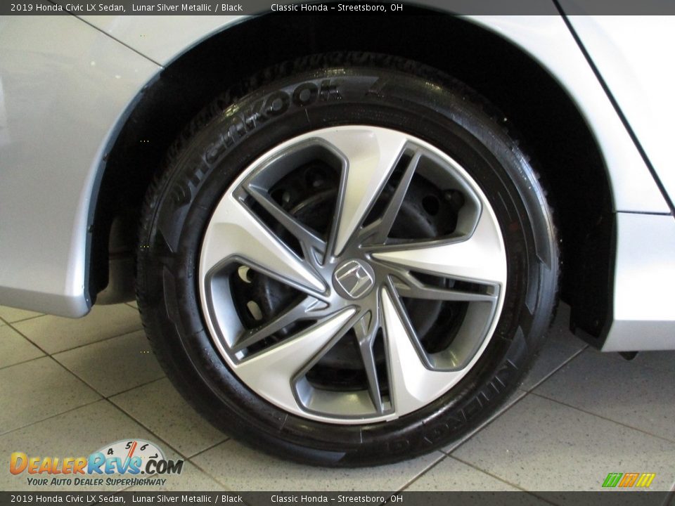 2019 Honda Civic LX Sedan Lunar Silver Metallic / Black Photo #6