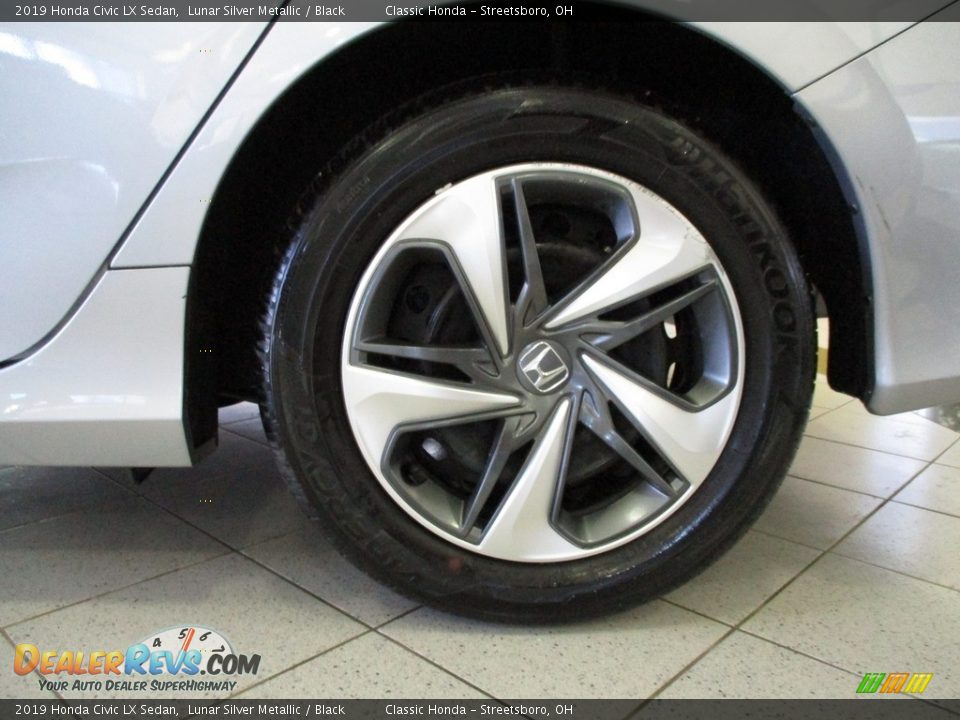 2019 Honda Civic LX Sedan Lunar Silver Metallic / Black Photo #7