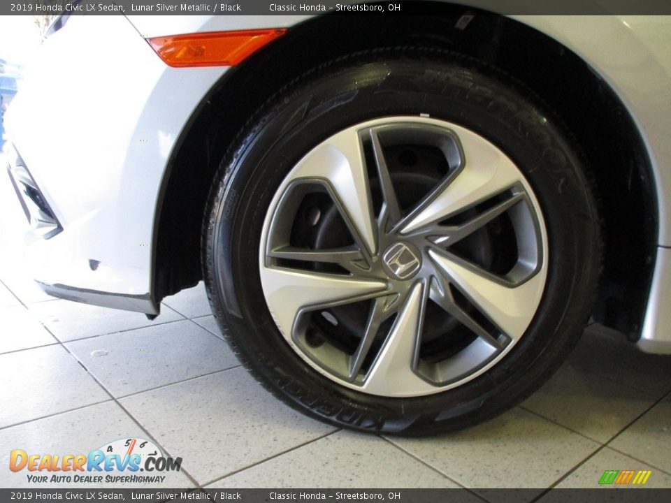 2019 Honda Civic LX Sedan Lunar Silver Metallic / Black Photo #8