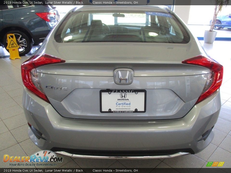 2019 Honda Civic LX Sedan Lunar Silver Metallic / Black Photo #9