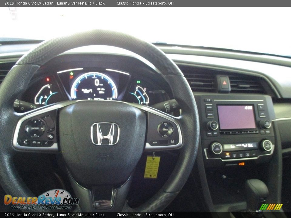 2019 Honda Civic LX Sedan Lunar Silver Metallic / Black Photo #27