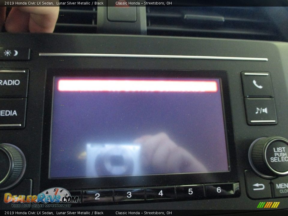 2019 Honda Civic LX Sedan Lunar Silver Metallic / Black Photo #34
