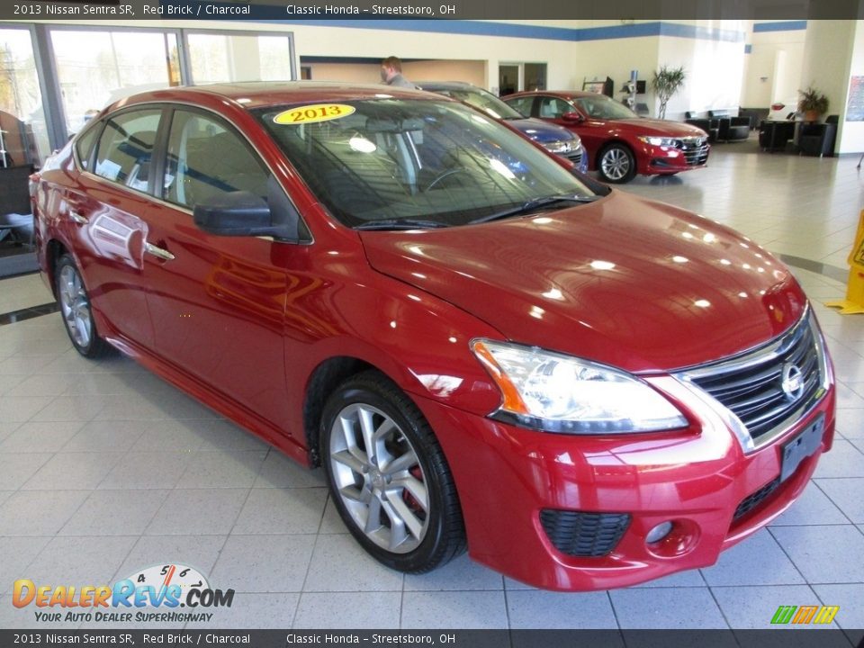 2013 Nissan Sentra SR Red Brick / Charcoal Photo #3