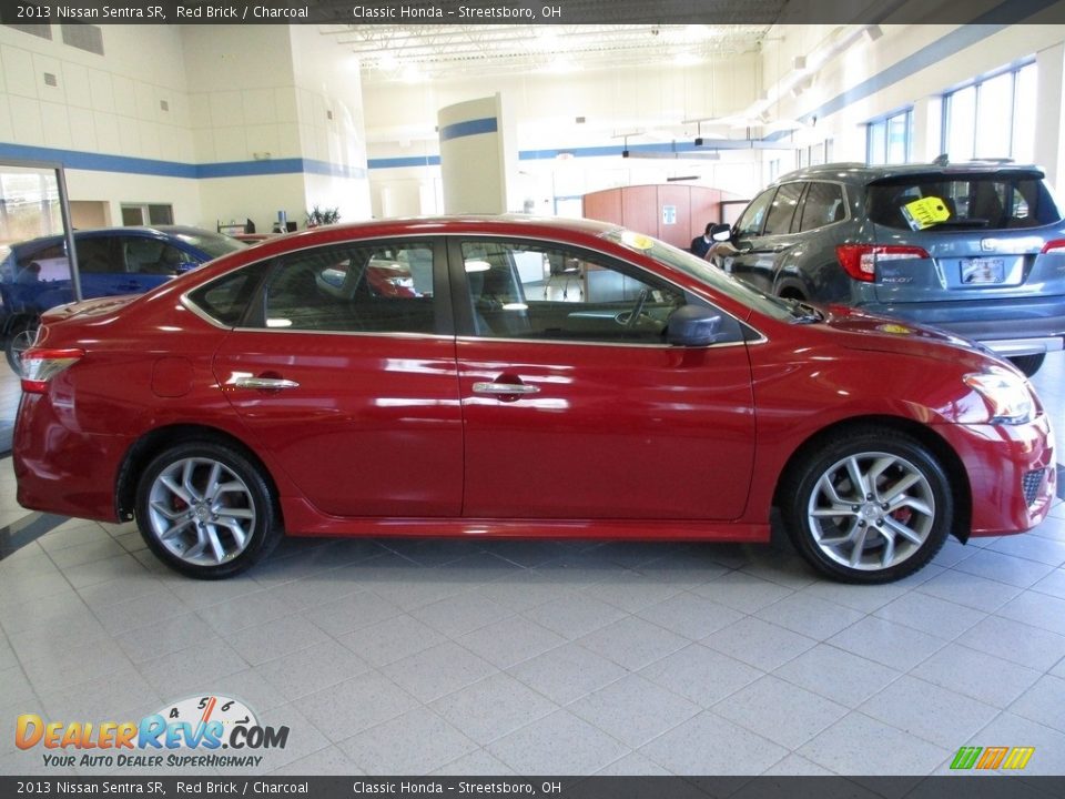 2013 Nissan Sentra SR Red Brick / Charcoal Photo #4