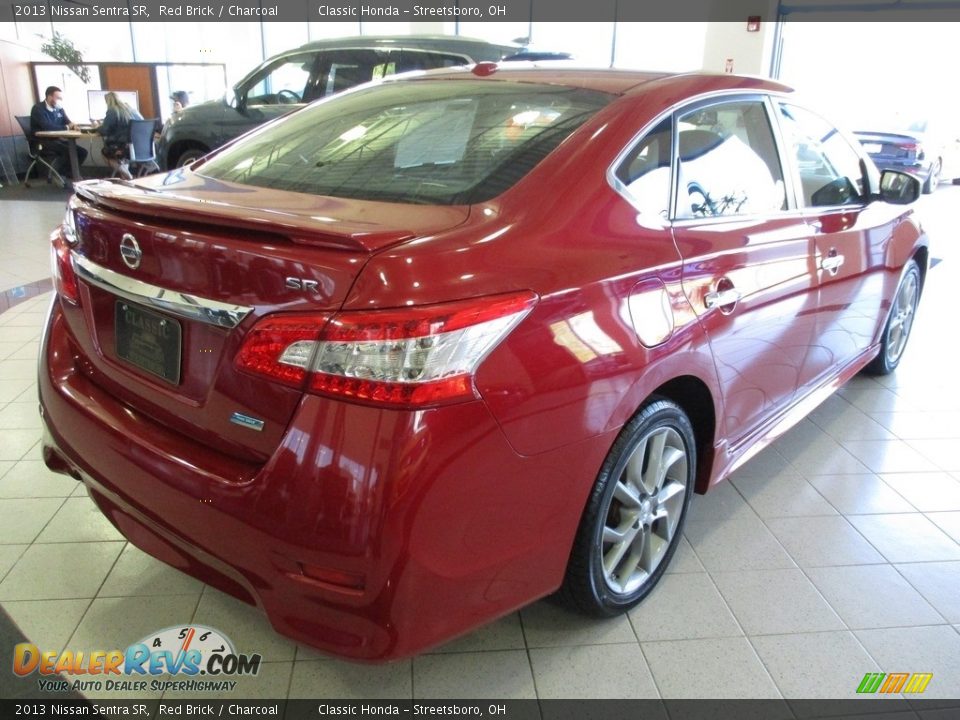 2013 Nissan Sentra SR Red Brick / Charcoal Photo #7