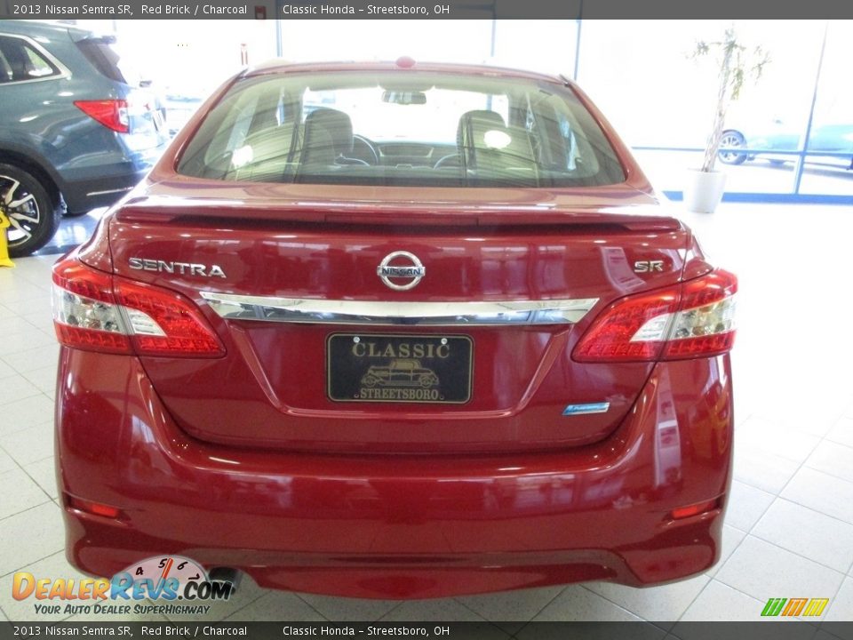 2013 Nissan Sentra SR Red Brick / Charcoal Photo #8