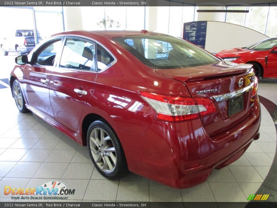 2013 Nissan Sentra SR Red Brick / Charcoal Photo #9