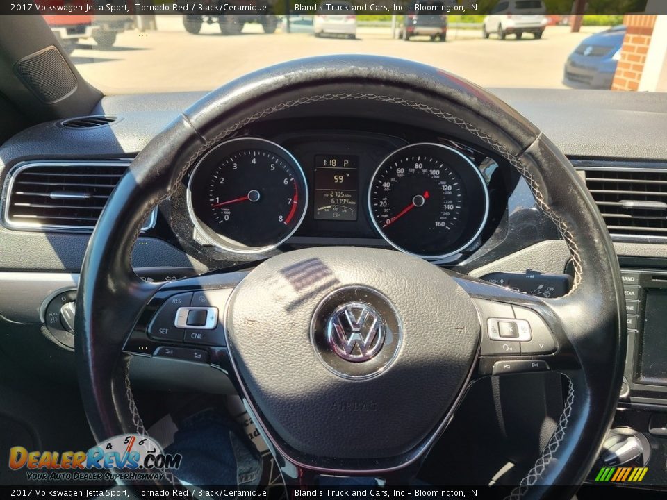 2017 Volkswagen Jetta Sport Tornado Red / Black/Ceramique Photo #9