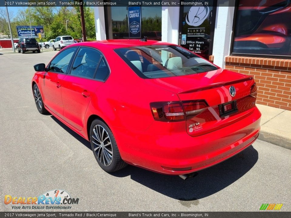 2017 Volkswagen Jetta Sport Tornado Red / Black/Ceramique Photo #30