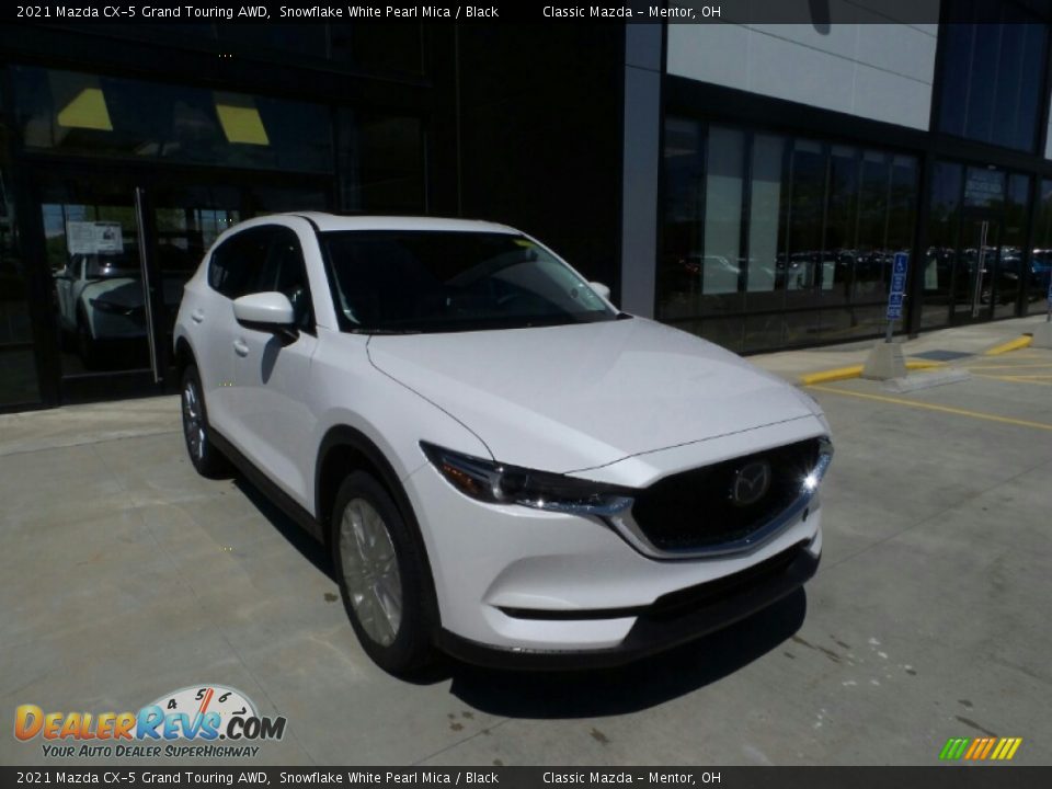 2021 Mazda CX-5 Grand Touring AWD Snowflake White Pearl Mica / Black Photo #1