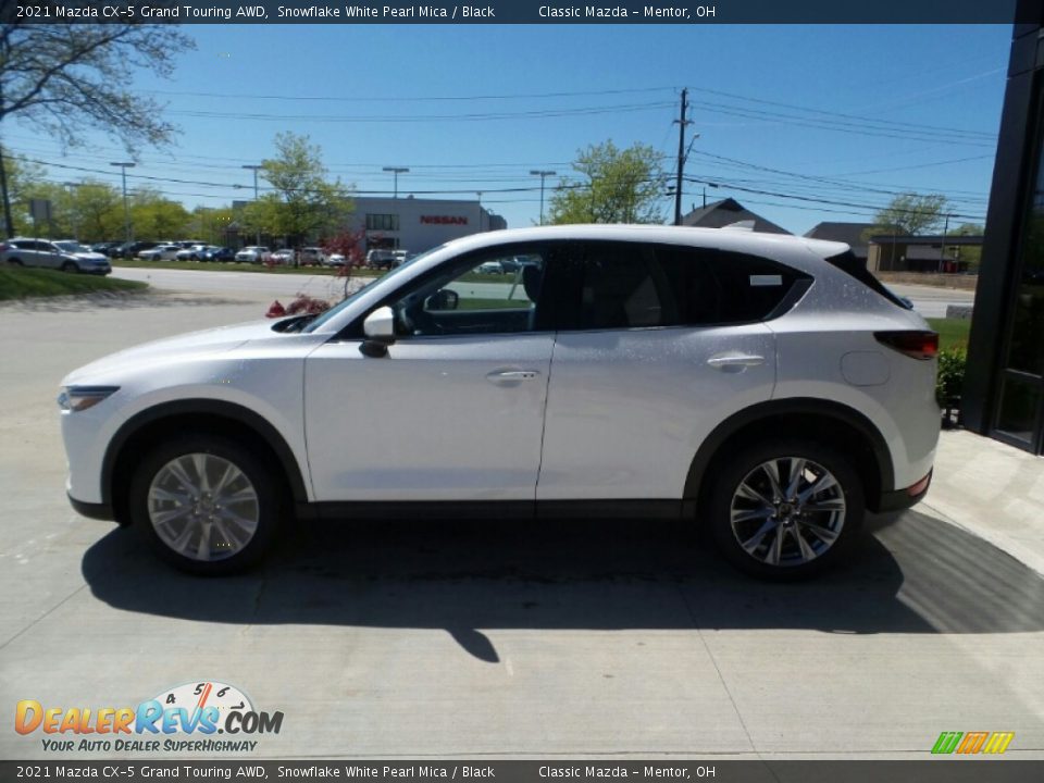 2021 Mazda CX-5 Grand Touring AWD Snowflake White Pearl Mica / Black Photo #6