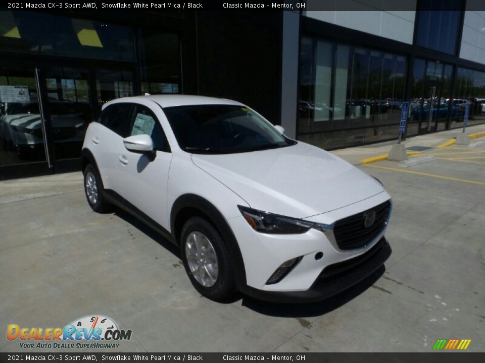 2021 Mazda CX-3 Sport AWD Snowflake White Pearl Mica / Black Photo #1