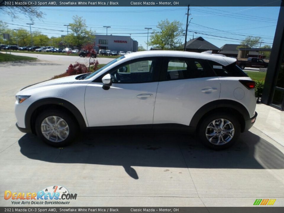 2021 Mazda CX-3 Sport AWD Snowflake White Pearl Mica / Black Photo #6