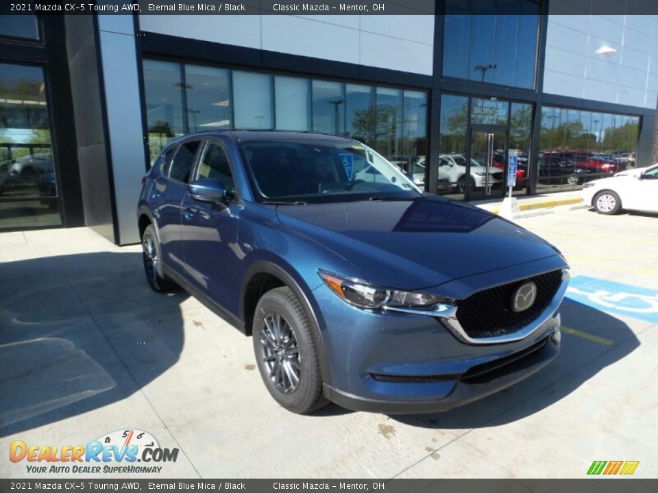 2021 Mazda CX-5 Touring AWD Eternal Blue Mica / Black Photo #1