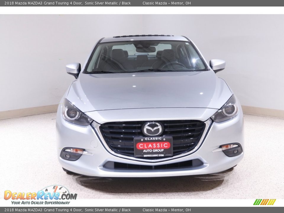 2018 Mazda MAZDA3 Grand Touring 4 Door Sonic Silver Metallic / Black Photo #2