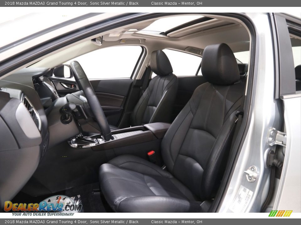 2018 Mazda MAZDA3 Grand Touring 4 Door Sonic Silver Metallic / Black Photo #5