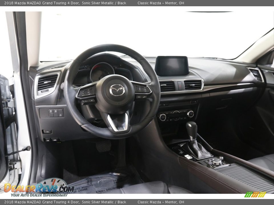 2018 Mazda MAZDA3 Grand Touring 4 Door Sonic Silver Metallic / Black Photo #6