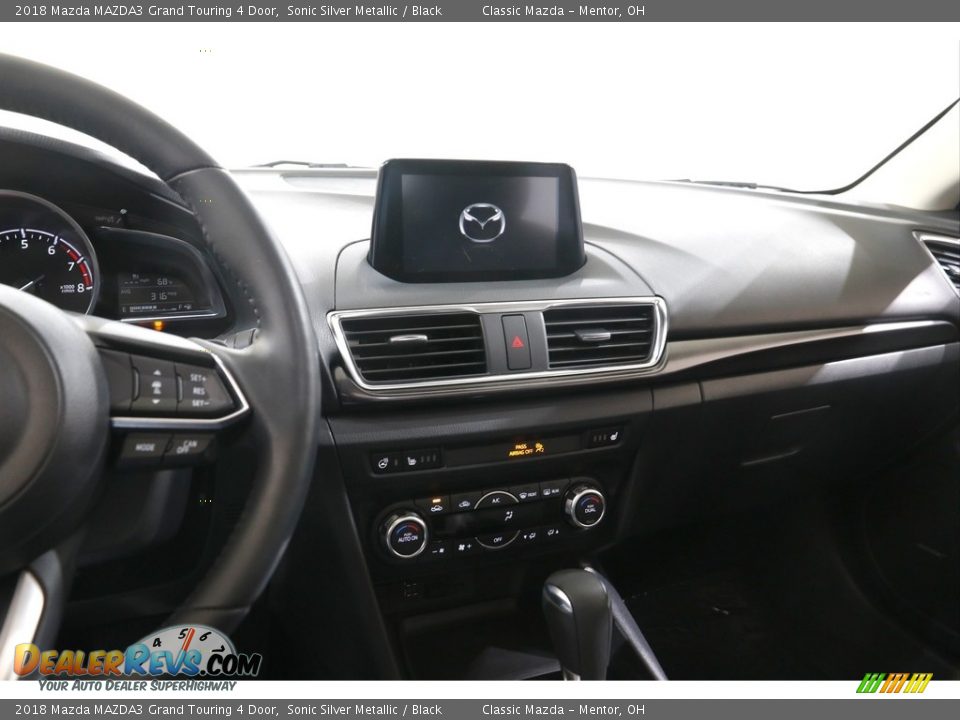 2018 Mazda MAZDA3 Grand Touring 4 Door Sonic Silver Metallic / Black Photo #9