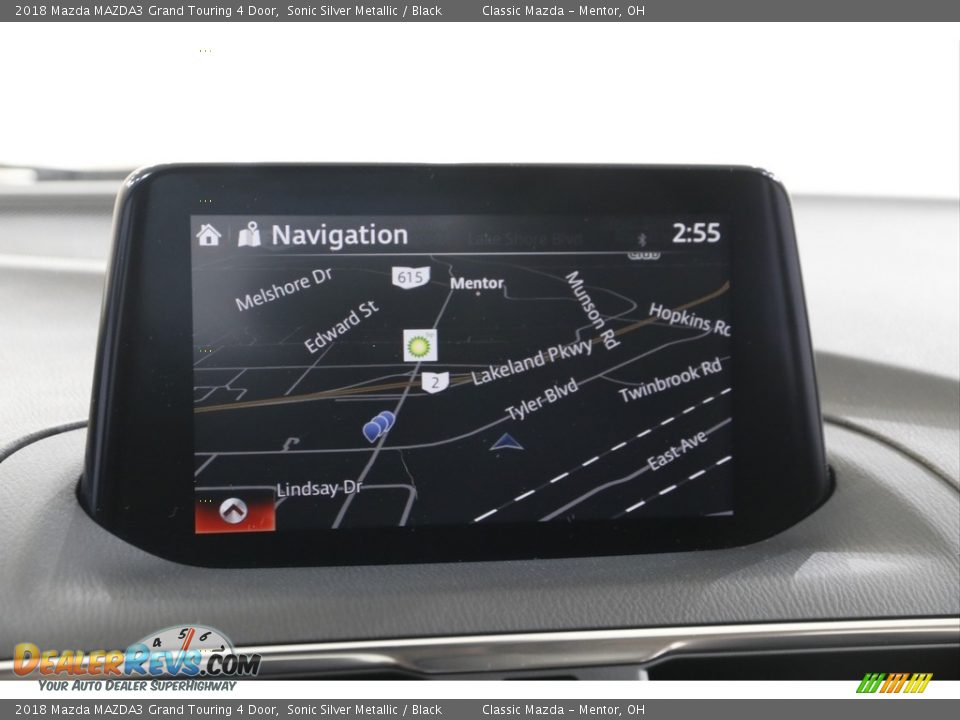 2018 Mazda MAZDA3 Grand Touring 4 Door Sonic Silver Metallic / Black Photo #10