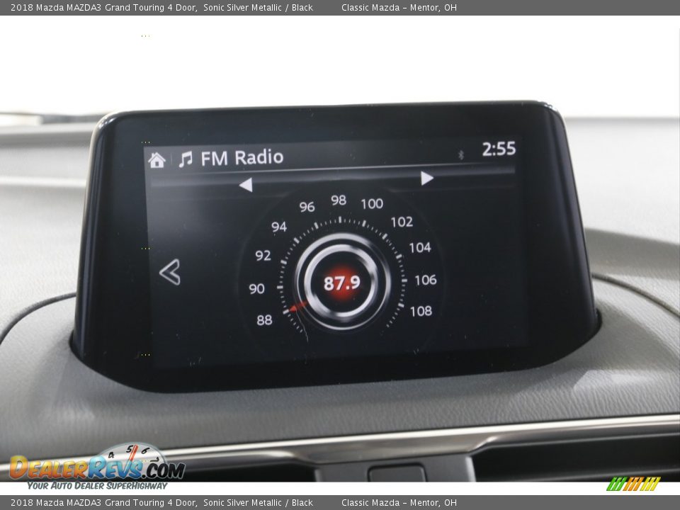 2018 Mazda MAZDA3 Grand Touring 4 Door Sonic Silver Metallic / Black Photo #12