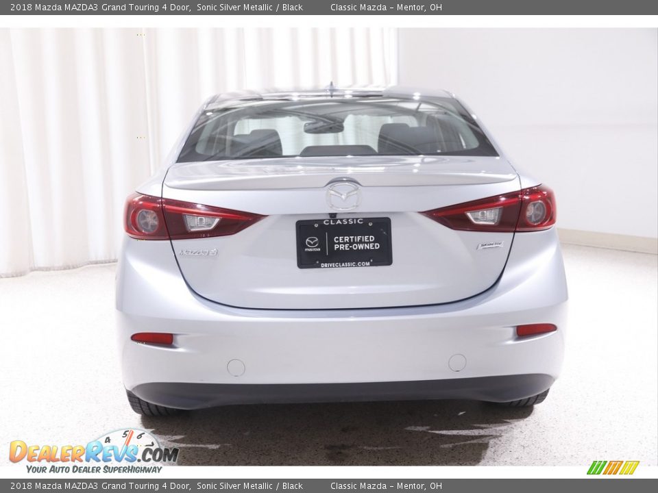 2018 Mazda MAZDA3 Grand Touring 4 Door Sonic Silver Metallic / Black Photo #19